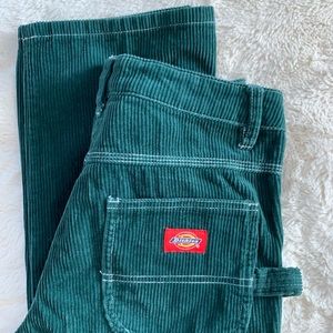 Dickies Green Corduroy Carpenter Pants